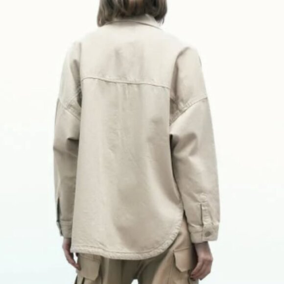 Zara ecru denim shirt - Picture 5 of 8